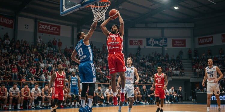 Bourg-en-Bresse Domine Cholet en Play-offs - Viral Mag Bourg en Bresse écrase Cholet 95 71 en quart de finale aller des play offs Découvrez lanalyse du match et les clés de la qualification Viral Mag