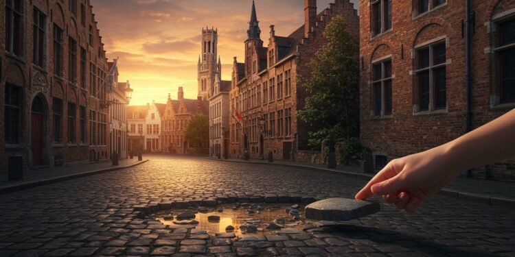À Bruges des touristes arrachent les pavés menaçant le patrimoine Découvrez pourquoi ce geste coûte cher et comment la ville réagit   Viral Mag