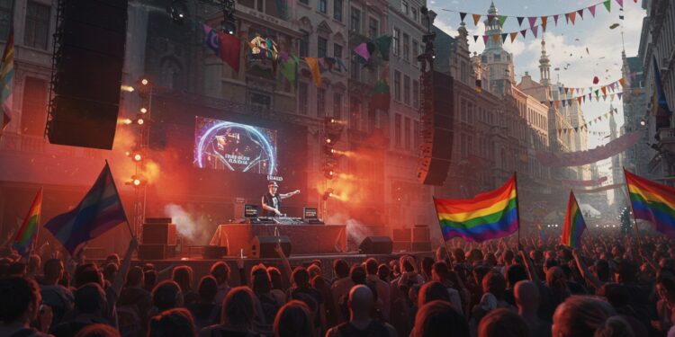 La Pride de Bruxelles 2025 perturbée par des militants  jets de projectiles DJ blessé musique arrêtée Découvrez les détails dun événement sous tension   Viral Mag