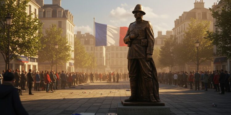 Bry-sur-Marne Honore Arnaud Beltrame avec une Statue - Viral Mag Une statue en bronze pour Arnaud Beltrame inaugurée à Bry sur Marne un hommage vibrant au héros mort face au terrorisme en 2018 Viral Mag