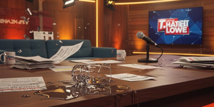 Bertrand Chameroy révèle un incident en coulisses de C à Vous  un verre deau renversé sur ses fiches  Découvrez comment il a géré ce direct chaotique   Viral Mag