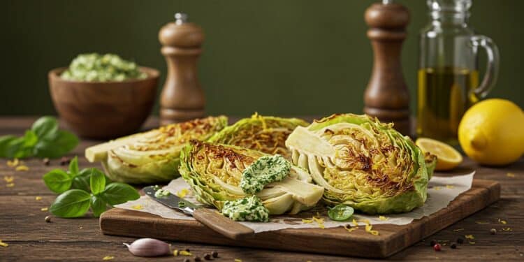 Découvrez les cabbage steaks une recette healthy et gourmande avec beurre aux herbes Simple rapide et parfaite pour tous les repas    Viral Mag