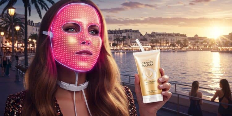 Découvrez les masques LED et boissons au collagène stars beauté de Cannes 2025 Luminothérapie et soins innovants pour une peau parfaite   Viral Mag