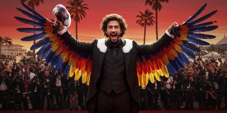 Cannes 2025 : Quenard et Son Condor Enflamment la Croisette - Viral Mag Raphaël Quenard et son faux condor créent lhystérie à Cannes 2025 pour I Love Peru Découvrez cette folie festivalière Viral Mag