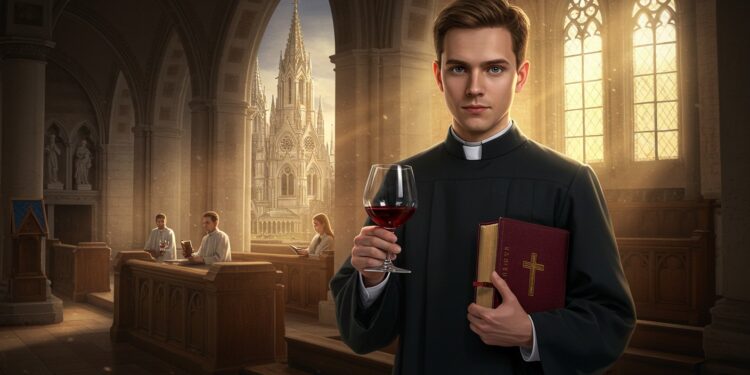 Un ancien commercial du vin César 34 ans choisit la prêtrise Découvrez son parcours inspirant vers une vie de foi et de service   Viral Mag