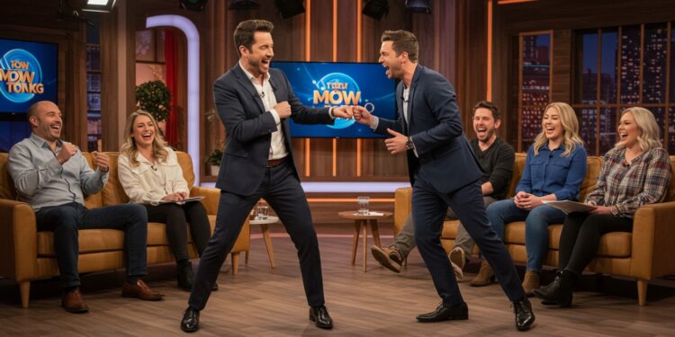 Chameroy et Bouhafsi : Clash Humoristique à C à Vous - Viral Mag Bertrand Chameroy et Mohamed Bouhafsi simulent un clash hilarant dans C à Vous Découvrez comment lémission captive avec humour et convivialité Viral Mag