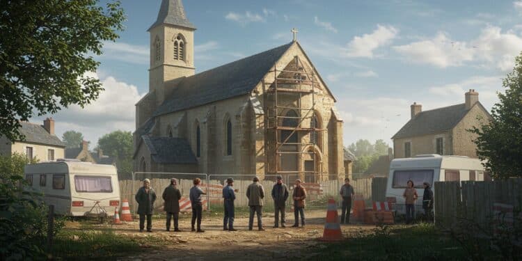 Chantier Illégal Stoppé : Une Église à Machecoul - Viral Mag Un chantier déglise évangélique par des gens du voyage stoppé à Machecoul Conflits durbanisme et tensions locales découvrez les détails de cette affaire Viral Mag