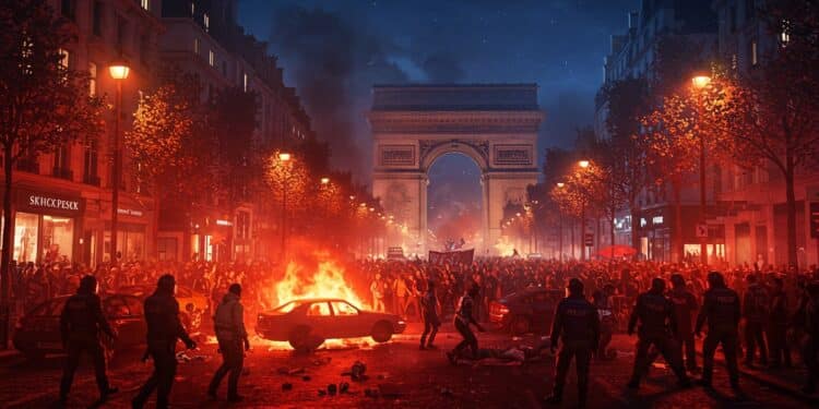 Chaos à Paris Après PSG-Arsenal : Que S’est-il Passé ? - Viral Mag Violences dégradations et interpellations secouent Paris après la victoire du PSG face à Arsenal Découvrez les détails de cette nuit de chaos   Viral Mag