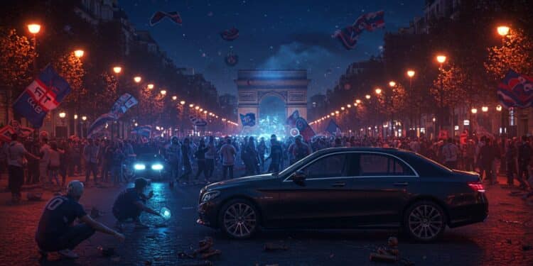 Chauffeur VTC à Paris : Drame sur les Champs-Élysées - Viral Mag Après la victoire du PSG un chauffeur VTC blesse trois supporters à Paris Placé sous contrôle judiciaire il évite la prison Découvrez les détails de ce drame Viral Mag