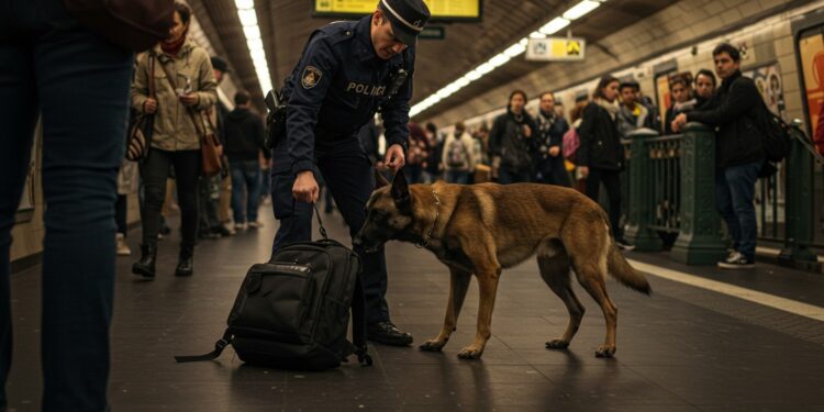 Chiens Détecteurs : Héros du Métro Parisien - Viral Mag Les chiens de la brigade cynotechnique détectent les colis suspects dans le métro réduisant les retards Découvrez leur rôle clé et leur impact Viral Mag