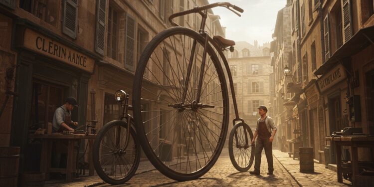 Clermontois Fabrique un Vélo Géant du XIXe Siècle - Viral Mag Un artiste clermontois a recréé une draisienne géante un vélo du XIXe siècle Découvrez son exploit son savoir faire et son aventure unique Viral Mag