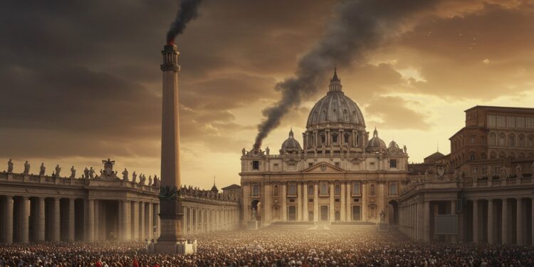 Conclave 2025 : Fumée Noire, l’Attente Continue - Viral Mag Fumée noire au Vatican  pas de pape élu en 2025 Suivez le conclave ses enjeux et les espoirs des fidèles dans cet article captivant   Viral Mag