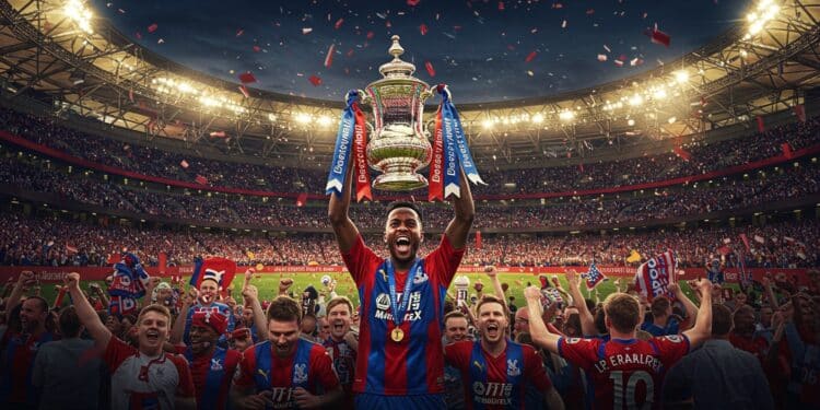 Crystal Palace Triomphe en FA Cup : L’Histoire Écrite - Viral Mag Crystal Palace remporte sa première FA Cup face à Manchester City Découvrez lexploit historique et le rôle clé de Maxence Lacroix Viral Mag
