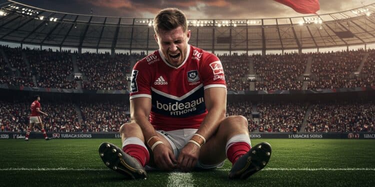 Damian Penaud star du rugby sort en larmes après une blessure Sera t il prêt pour la finale de la Champions Cup  Découvrez lanalyse complète   Viral Mag