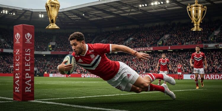 Damian Penaud : Le Roi des Records en Champions Cup - Viral Mag Damian Penaud brille en Champions Cup battant records dessais et menant lUBB à la victoire Découvrez son parcours et son impact Viral Mag