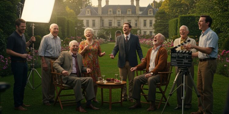 Dans les Coulisses de Maison de Retraite : Rires et Émotions - Viral Mag Plongez dans le tournage de la série Maison de Retraite pour TF1 entre vannes camaraderie et décors somptueux Une aventure humaine à découvrir Viral Mag