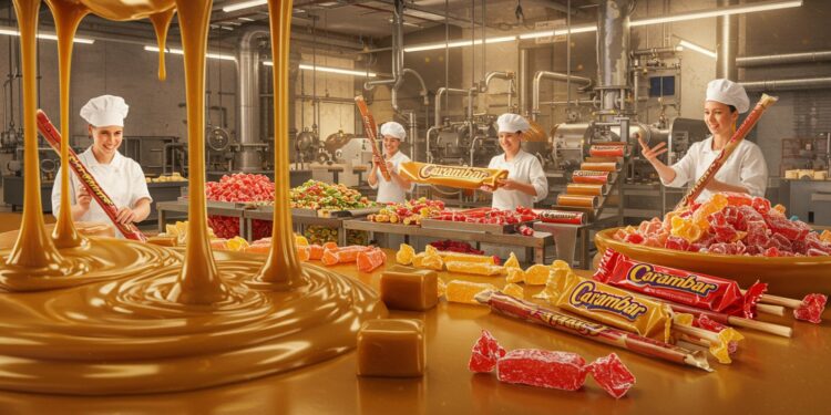 Plongez dans lunivers sucré de lusine Carambar à Bondues où 40 tonnes de bonbons sont produites quotidiennement Découvrez les secrets de fabrication et les ambitions dexportation   Viral Mag