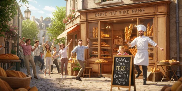 Danse Pour une Baguette : Le Défi Viral des Boulangers - Viral Mag Un défi viral secoue les boulangeries dansez et repartez avec une baguette gratuite Découvrez comment ce challenge booste la bonne humeur et les réseaux sociaux Viral Mag