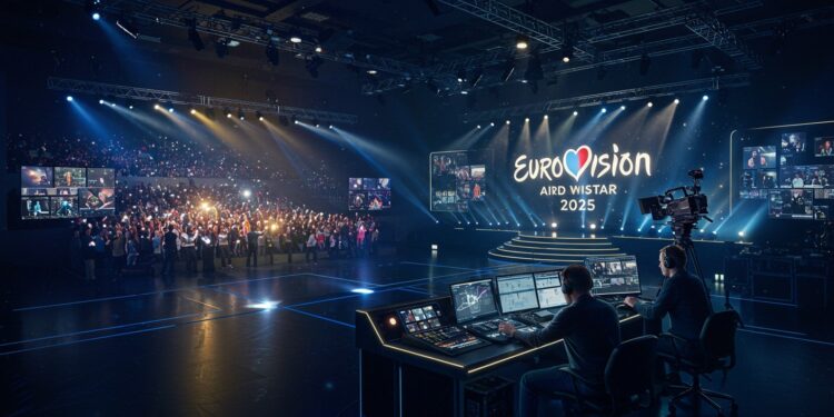 Deux Français Révolutionnent l’Eurovision 2025 - Viral Mag Comment deux Français transforment lEurovision 2025 avec un logiciel innovant automatisant la régie du plus grand show télévisé dEurope Viral Mag