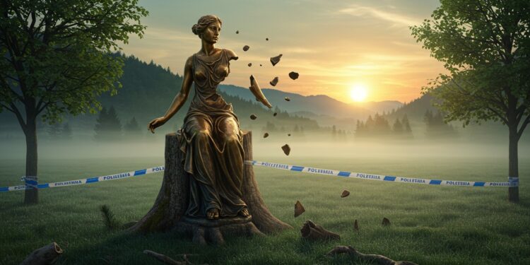 Disparition Mystérieuse Statue Melania Trump Slovénie - Viral Mag Une statue de Melania Trump disparaît en Slovénie Enquête ouverte après ce vol audacieux Découvrez les détails de ce mystère international Viral Mag