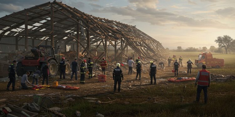 Drame en Espagne  un hangar agricole seffondre faisant trois morts et trois blessés Quelles sont les causes  Enquête en cours dans les Asturies   Viral Mag