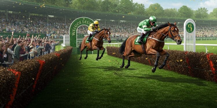 El Clavel Triomphe À Auteuil : Une Course Épique - Viral Mag El Clavel surprend Losange Bleu dans la Grande Course de Haies dAuteuil 2025 offrant une victoire historique à Noel George Découvrez ce moment mémorable Viral Mag