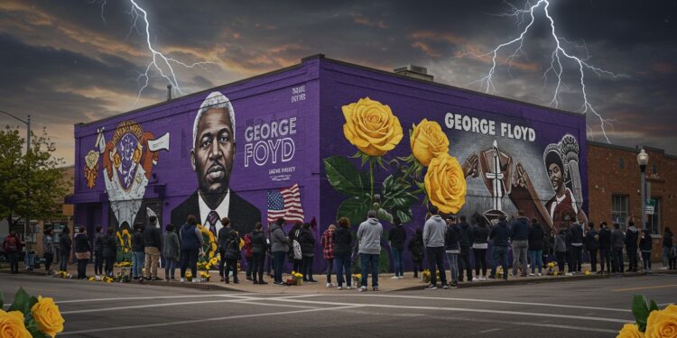 États-Unis : 5 Ans Après George Floyd, un Bilan Mitigé - Viral Mag 5 ans après la mort de George Floyd les États Unis commémorent dans un climat tendu Entre recul des réformes et résilience où en est la lutte contre le racisme Viral Mag