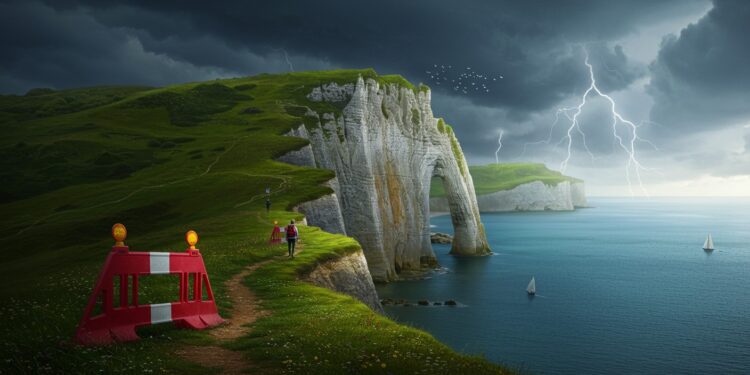 Étretat durcit ses règles pour sécuriser les falaises et protéger les visiteurs Découvrez les nouvelles mesures et leurs impacts   Viral Mag