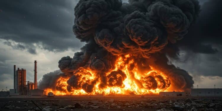 Explosion d’une Distillerie au Mexique : Détails et Impacts - Viral Mag Une distillerie de diesel explose au Mexique causant un incendie majeur et un blessé Découvrez les détails les causes possibles et les impacts de cette catastrophe Viral Mag