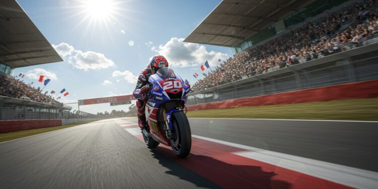 Fabio Quartararo Triomphe en Pole au GP de France - Viral Mag Fabio Quartararo signe une pole position époustouflante au GP de France pulvérisant le record du Mans Découvrez son exploit et ses ambitions Viral Mag