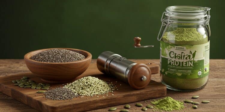 Fabriquez Votre Poudre Protéinée Maison en 3 Ingrédients - Viral Mag Apprenez à faire une poudre protéinée maison avec 3 ingrédients simples Boostez vos plats avec ce mélange sain économique et vegan Viral Mag