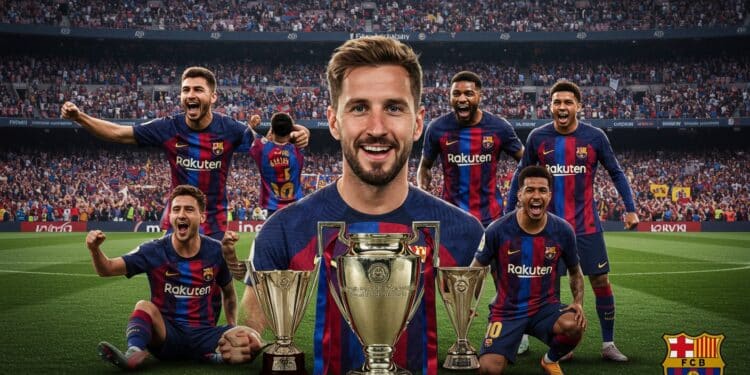 FC Barcelone : Hansi Flick Prolonge Jusqu’en 2027 - Viral Mag Hansi Flick après un triplé national prolonge son contrat avec le FC Barcelone jusquen 2027 Découvrez son impact et ses ambitions pour le club catalan Viral Mag
