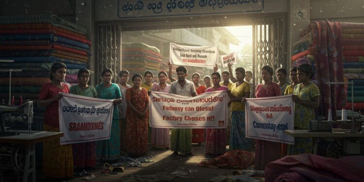 La fermeture soudaine dune usine de vêtements au Sri Lanka par un géant britannique suscite des manifestations Découvrez les impacts sur les employés et lindustrie textile   Viral Mag