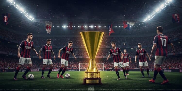 Finale Coupe d’Italie : AC Milan vs Bologne, Où Regarder ? - Viral Mag AC Milan affronte Bologne en finale de la Coupe dItalie ce 14 mai 2025 Horaire chaîne TV enjeux tout savoir sur ce match crucial Viral Mag