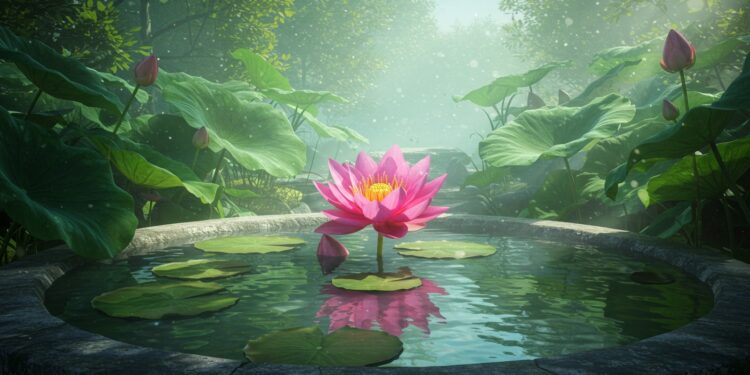 Fleur de Lotus : Cultivez-la Même en Hiver - Viral Mag Découvrez comment cultiver la fleur de lotus symbole de pureté même en hiver Conseils pratiques pour bassins et pots entretien et significations Viral Mag