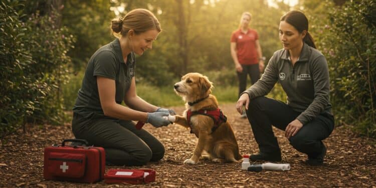 Formation Premiers Secours Canins : Sauver Son Chien - Viral Mag Apprenez à sauver votre chien avec une formation aux premiers secours canins Découvrez les gestes qui comptent pour réagir en urgence Viral Mag