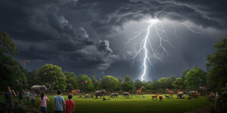 Foudre au Zoo : 15 Blessés dans les Bouches-du-Rhône - Viral Mag La foudre frappe un zoo des Bouches du Rhône blessant 15 visiteurs Découvrez les détails de cet incident rare et ses impacts Viral Mag