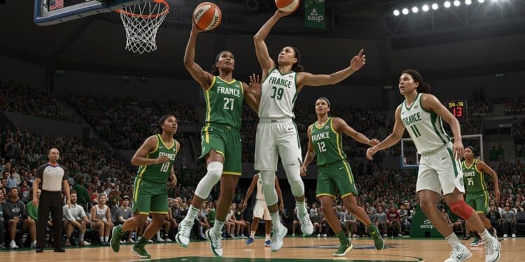 Gabby Williams Brille en WNBA Face à Dallas - Viral Mag Gabby Williams mène Seattle à la victoire contre Dallas en WNBA sous les yeux de Victor Wembanyama Découvrez son exploit et lessor du basket français Viral Mag