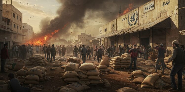 Un entrepôt de lONU à Gaza pillé par des milliers de personnes Découvrez les causes les impacts et les tensions humanitaires dans cet article poignant   Viral Mag