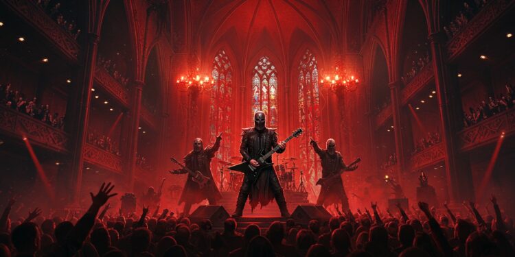 Ghost Enflamme Paris avec un Show Spectaculaire - Viral Mag Ghost conquiert lAccor Arena avec un concert épique costumes mise en scène et album Skeletá Plongez dans cette grand messe métal Viral Mag