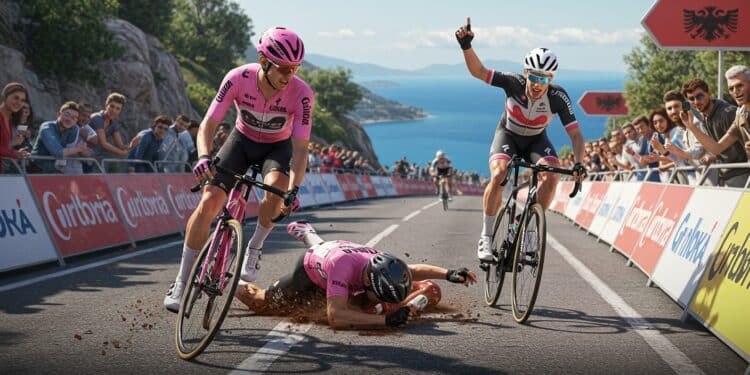 Le Giro 2025 débute par un drame  la chute de Mikel Landa et la victoire de Mads Pedersen Retour sur une étape riche en émotions   Viral Mag