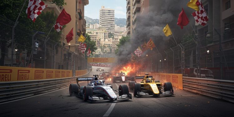Le départ du Grand Prix de Monaco en Formule 2 vire au chaos avec un carambolage massif Découvrez les détails de cet incident spectaculaire et ses conséquences   Viral Mag