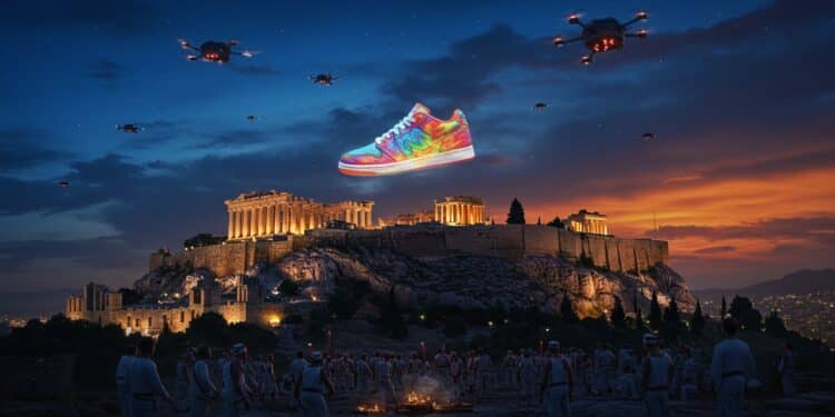 Grèce : Polémique Autour d’une Pub Adidas à l’Acropole - Viral Mag Une pub Adidas au dessus de lAcropole scandalise la Grèce Découvrez pourquoi cette affaire enflamme le pays et les réactions politiques Viral Mag