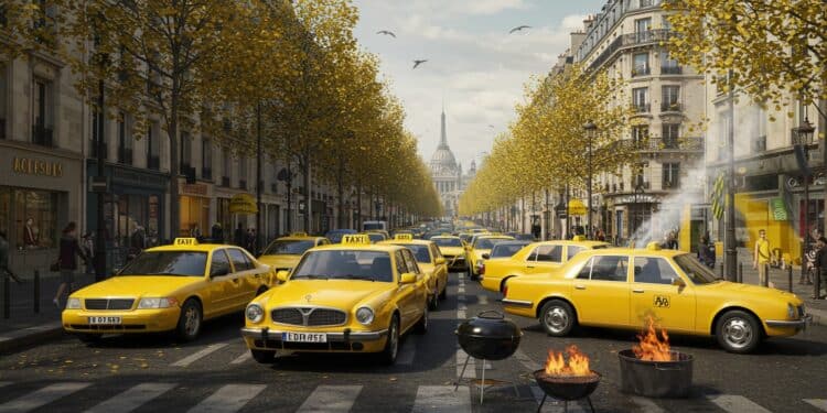 Les taxis parisiens bloquent la capitale contre la réforme de lAssurance maladie Découvrez les raisons de leur colère et limpact sur la ville   Viral Mag