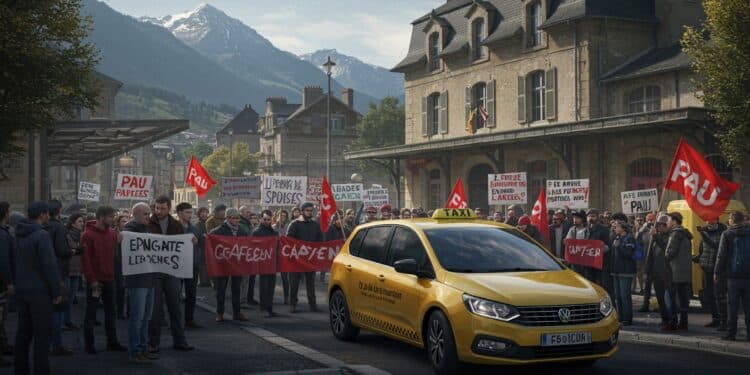 La grève des taxis à Pau sachève avec la levée du blocage de la gare mais le mouvement se poursuit ailleurs Découvrez les raisons et les enjeux de cette mobilisation   Viral Mag