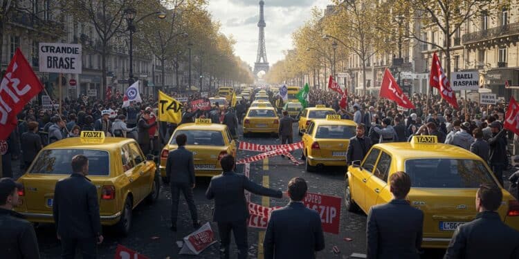 Grève des Taxis : Colère Contre la Nouvelle Tarification - Viral Mag Les taxis français en grève contre la tarification de lAssurance maladie Découvrez les raisons impacts et revendications de ce mouvement social dampleur Viral Mag