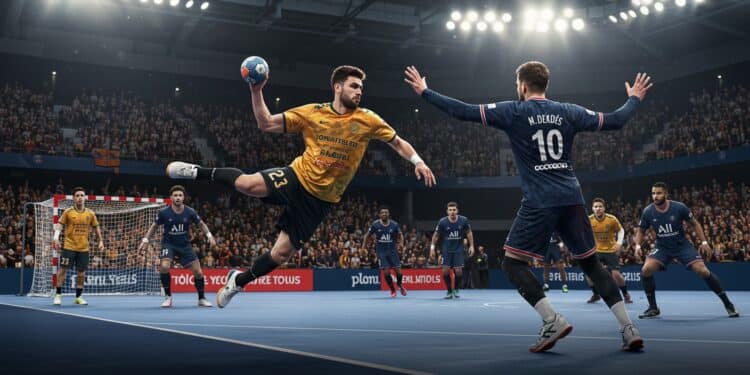 Handball : Montpellier Triomphe en Coupe de France - Viral Mag Montpellier remporte la Coupe de France de handball face au PSG dans une séance de tirs au but haletante Une finale épique à revivre Viral Mag