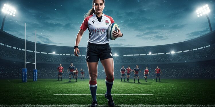 Hollie Davidson : Une Pionnière du Rugby Européen - Viral Mag Hollie Davidson première femme à arbitrer une finale européenne de rugby marque lhistoire Découvrez son parcours et son impact Viral Mag