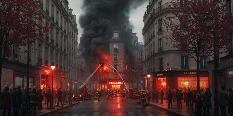 Incendie à Paris : Drame Boulevard Saint-Germain - Viral Mag Un incendie boulevard Saint Germain à Paris laisse un homme entre la vie et la mort Découvrez les détails de ce drame et ses causes probables Viral Mag