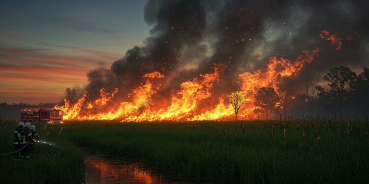 Un incendie ravage 17 ha des Marais de Sacy zone humide de lOise Découvrez limpact sur la biodiversité et les efforts des pompiers   Viral Mag